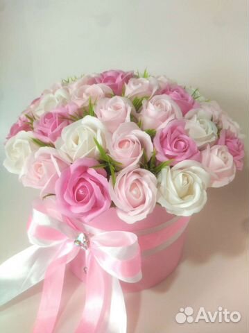 Букет из мыльных роз