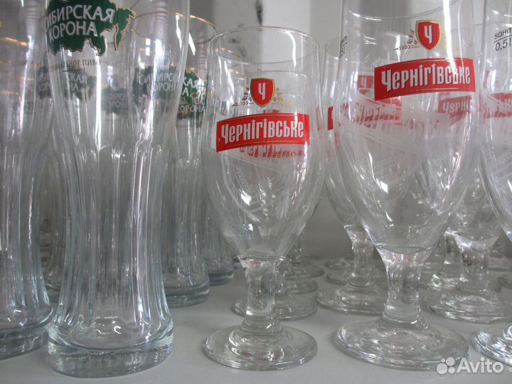 Бокалы под пиво с надписью