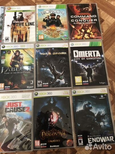 Диски на хбокс 360