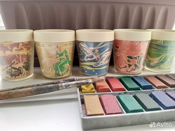 Детские пластмассовые стаканчики СССР