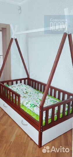 Детская кровать с ящиками от 3 лет