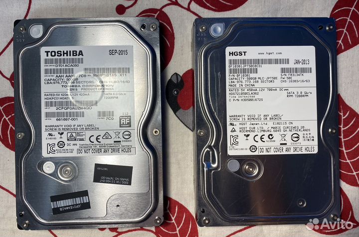 Жесткий диск hdd SATA 500гб