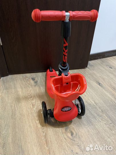 Самокат детский трехколесный новый