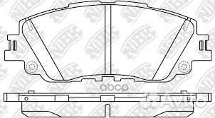 Колодки тормозные toyota camry 2.5 17- перед. P