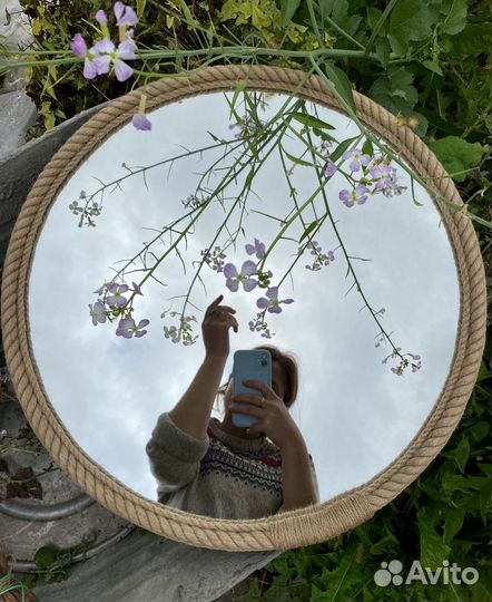 Зеркало 50см ручной работы