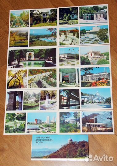 Набор открыток Кавказские минеральные воды. 1984 г