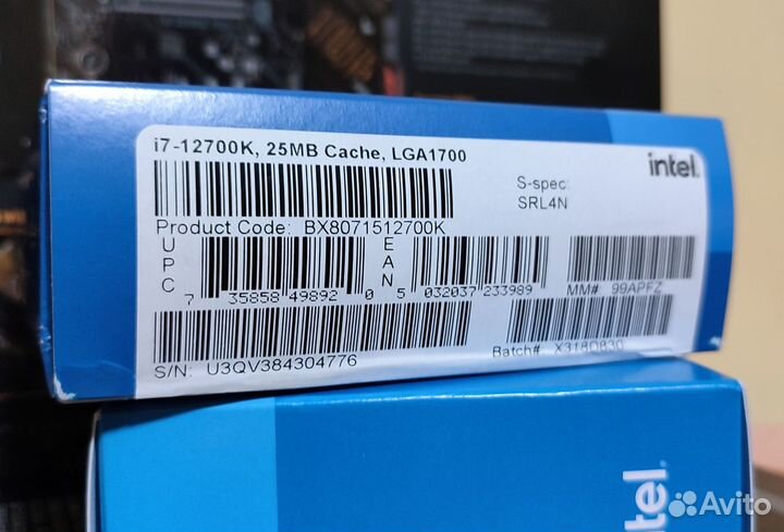Процессор Intel Core i7 12700k BOX новый