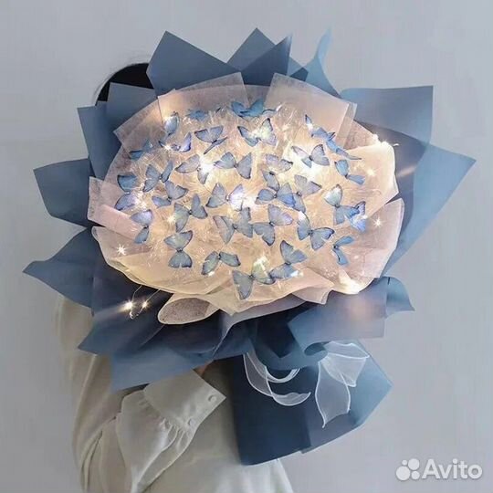 Букет из бабочек,светящийся букет