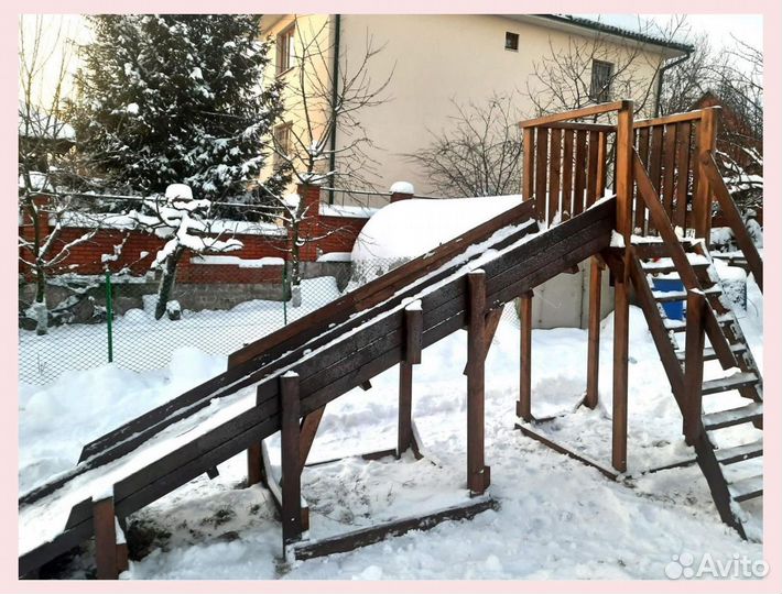 Детская горка уличная зимняя ледянка