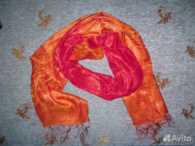 Натуральный шелковый шарф