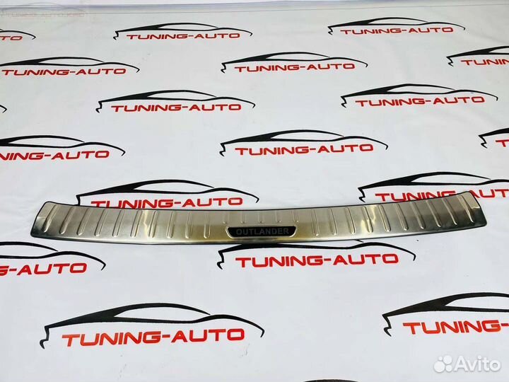 Накладка заднего бампера Nissan Qahqai хром H4640