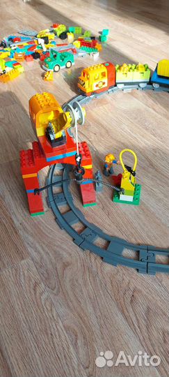 Огромный набор - Lego duplo поезд + ещё 3 набора