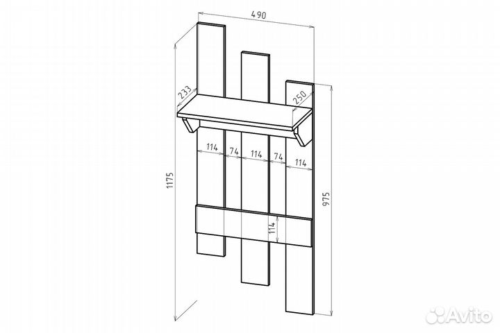 Вешалка Герда вп-5