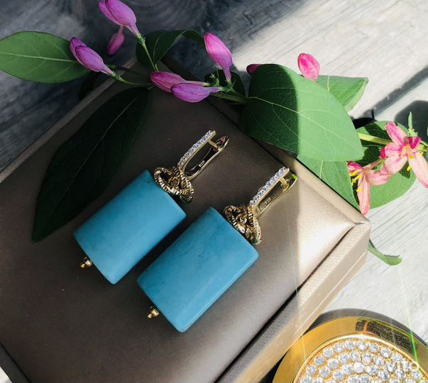 Серьги турквенит