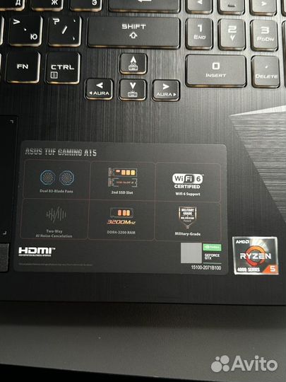 Игровой ноутбук Asus TUF Gaming A15