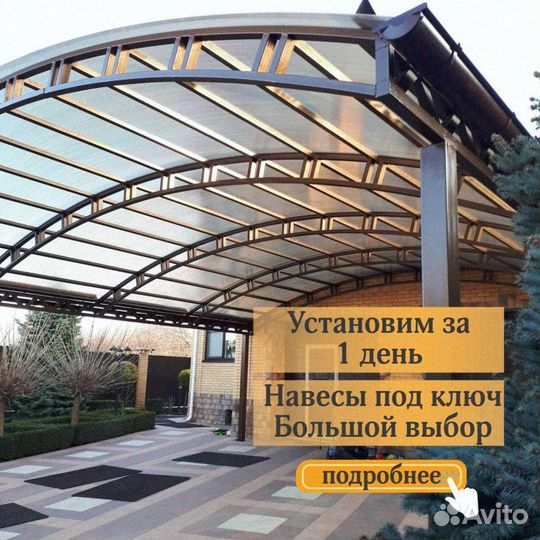 Навес из поликарбоната