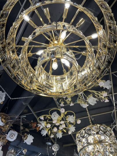 Люстра Испания с хрусталем