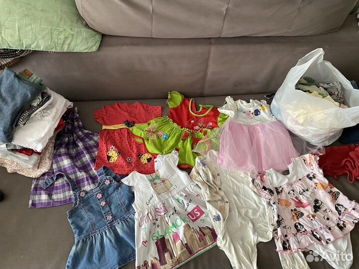 Вещи на девочку пакетом 74-80