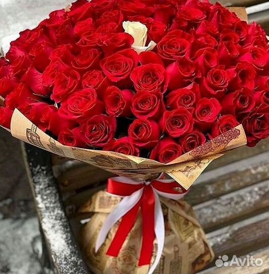 Высокие розы Доставка цветов