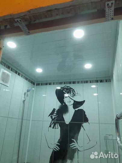 Ремонт ванной, отделка пвх панелями