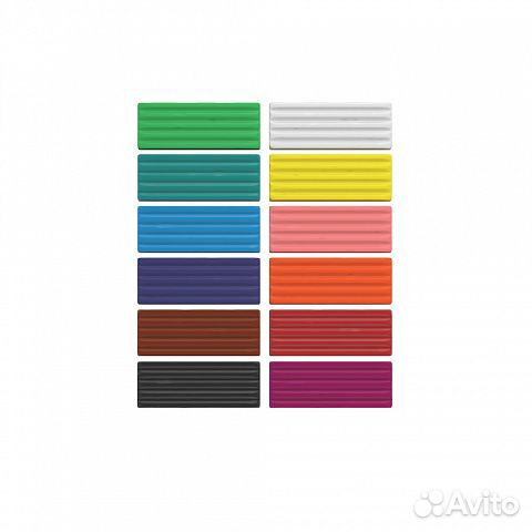 Классический пластилин 12 цветов Erich Krause