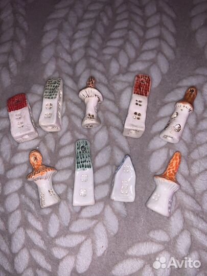 Домики грибы керамика