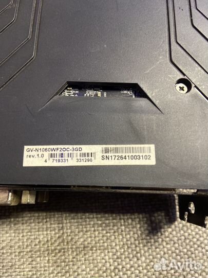 Видеокарта gtx 1060 3gb