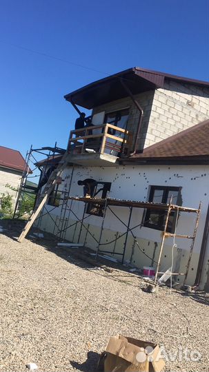 Отделка фасада короед