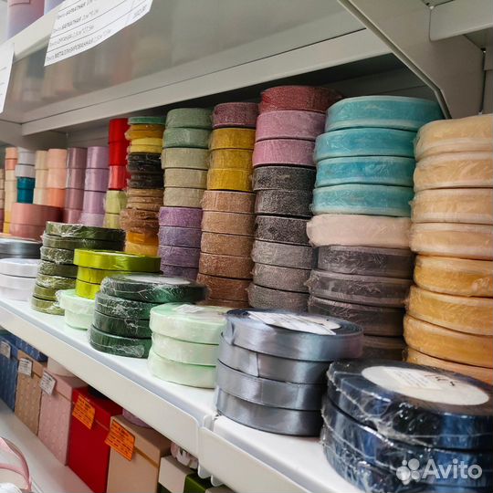 Ленты атласные в бобине