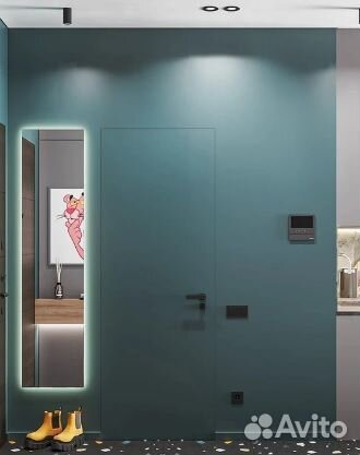 Двери скрытые с отделкой