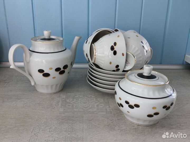 Сервиз чайный новый Овальчики Дулевский