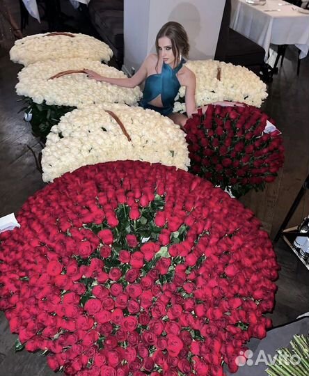 Розы Огромные букеты