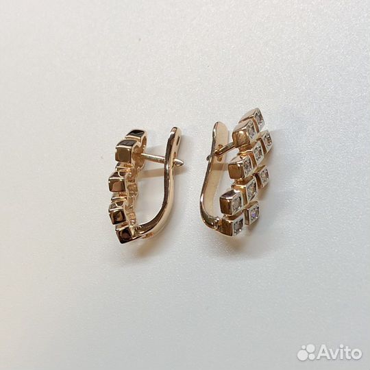 Золотые серьги 585 пробы