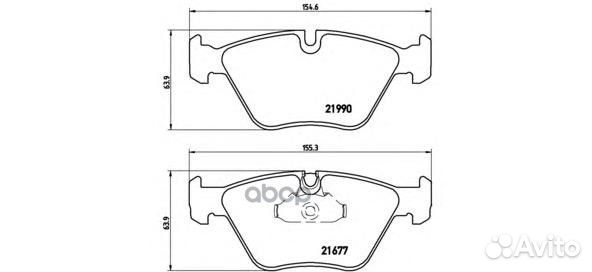 Колодки тормозные BMW E39 520i/523i/535i передн