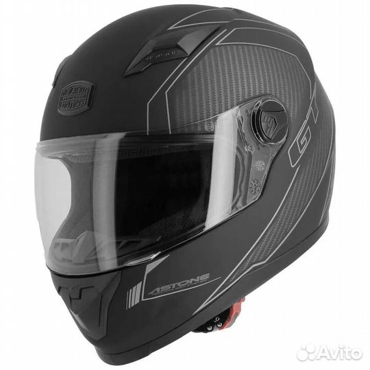 Astone GT2 Graphic Carbon full face helmet Серо-че