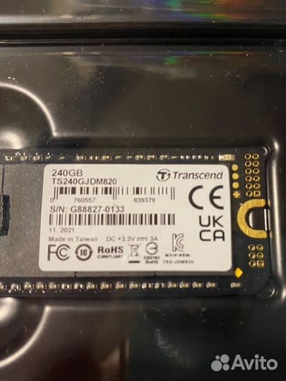 SSD Transcend JetDrive 820 240 Гб