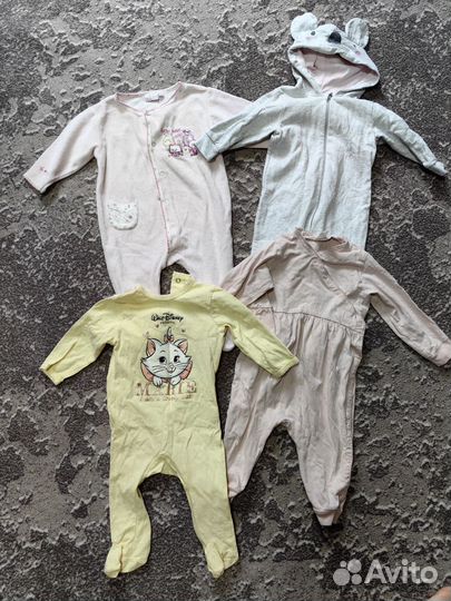 Большой пакет одежды для девочки 68-74