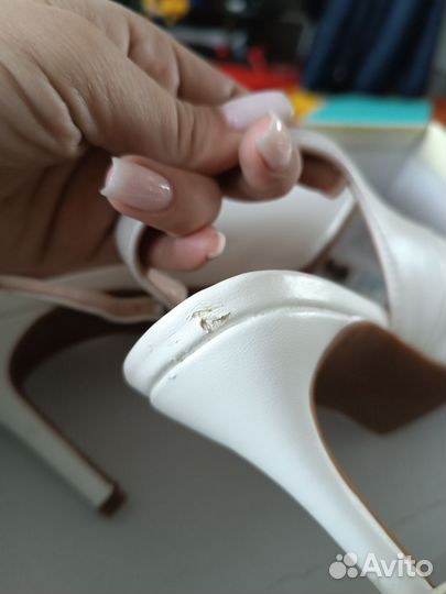 Туфли босоножки женские 36 размер белые