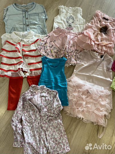 Вещи пакетом на девочку 116 122