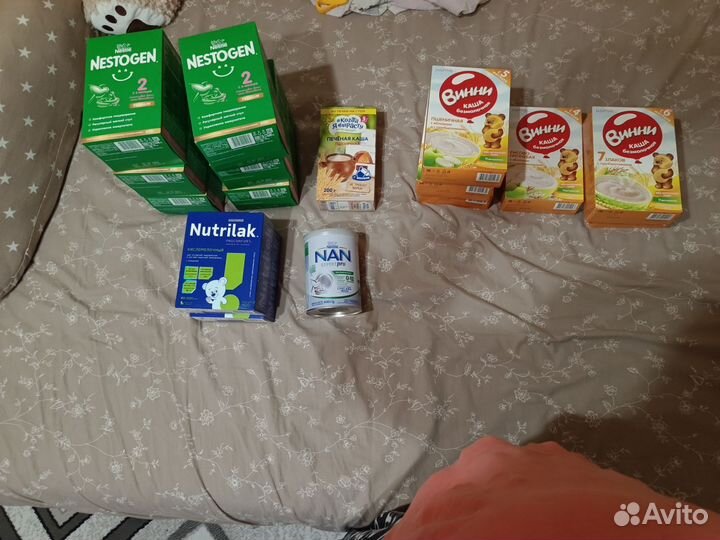 Каши, смеси кисломолочные Нан., Нутрилак