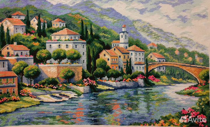 Картина, вышитая крестом