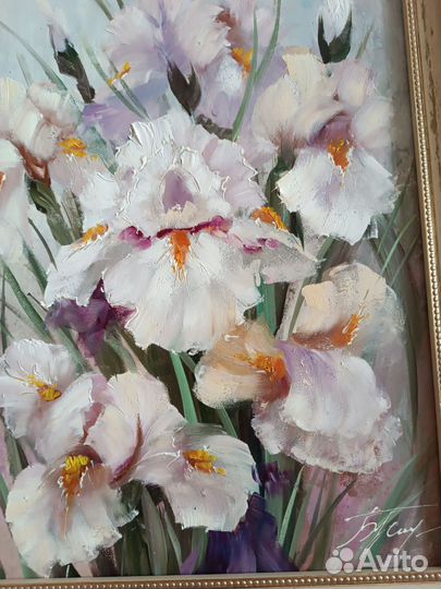 Картина маслом цветы
