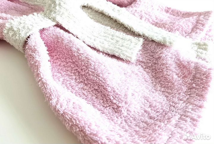 Детский махровый халат бу 1 2 года 80 86