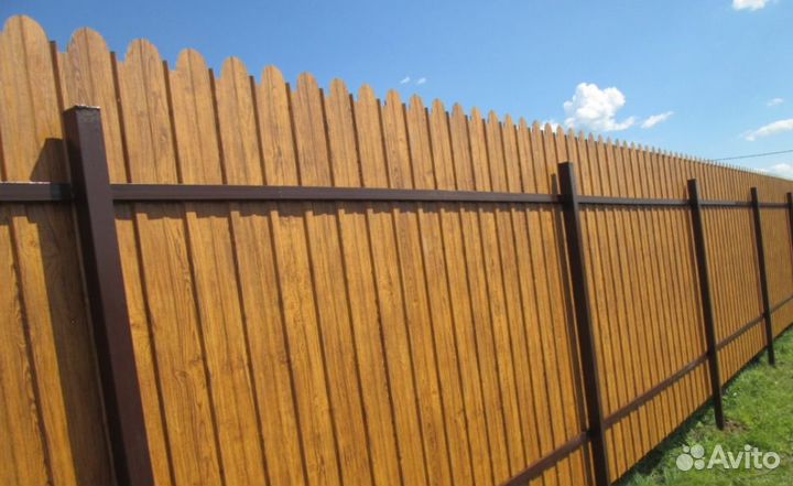 Забор из профнастила замер бесплатно быстро