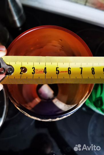 Ваза цветное стекло винтаж