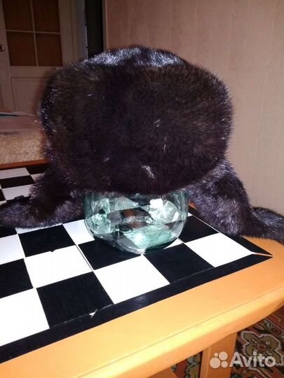 Норковая шапка ушанка