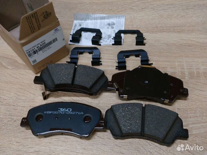 Тормозные колодки передние hyundai i30 kia ceed