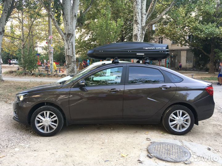 Автобокс TerraDrive 480 черный матовый на Лада