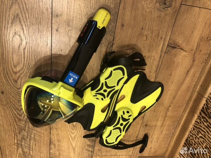 Маска плавательная и ласты