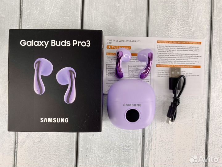 Наушники Samsung беспроводные c LED-дисплей